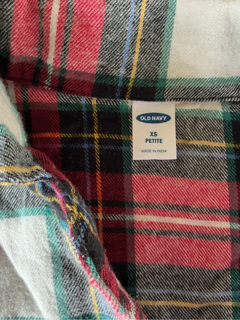 Old Navy Red and Cream Plaid Button-Down Shirt for Kids